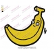 Cartoon Banana Fruit Embroidery Design 02